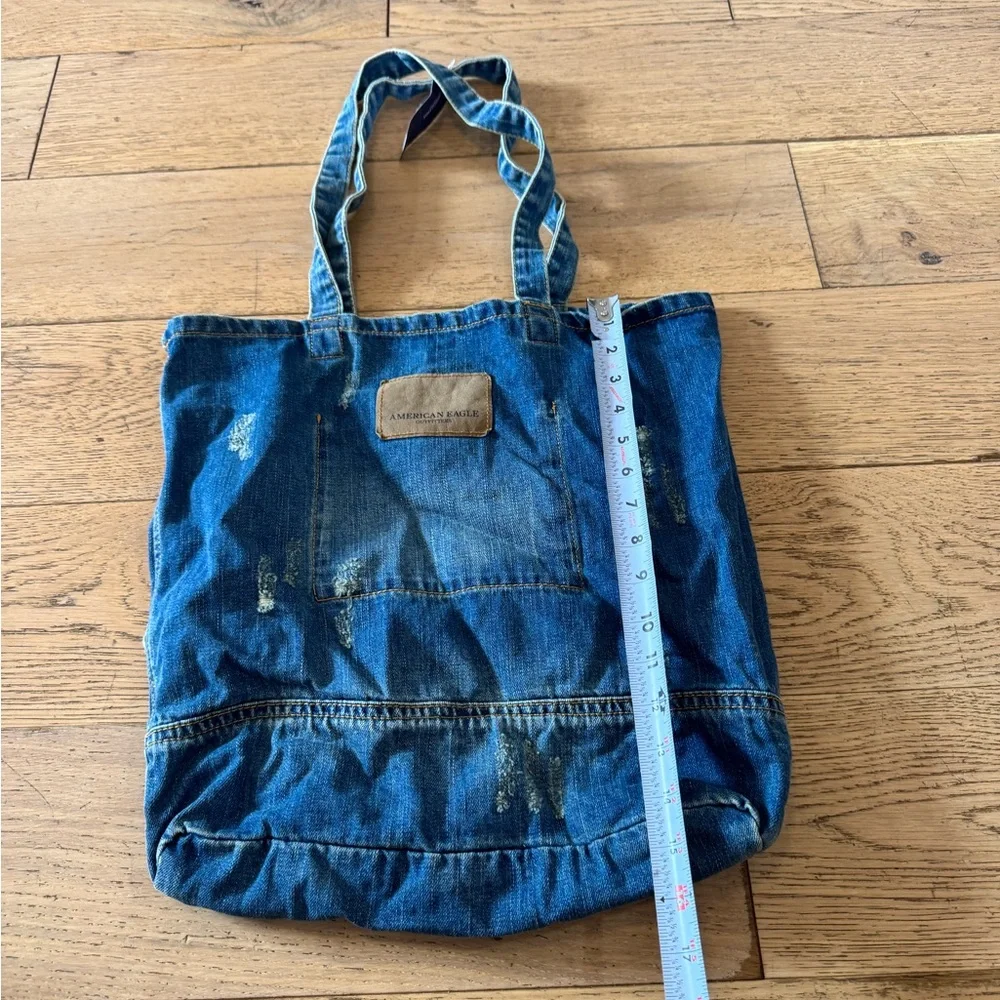 American Eagle‎ Blue Denim Tote Bag NWT (3793)